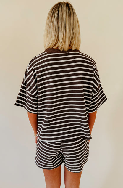 CLOUDY DAY STRIPED TEE