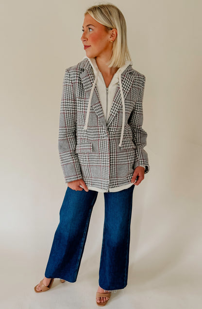 DOUBLE TROUBLE HOODIE BLAZER