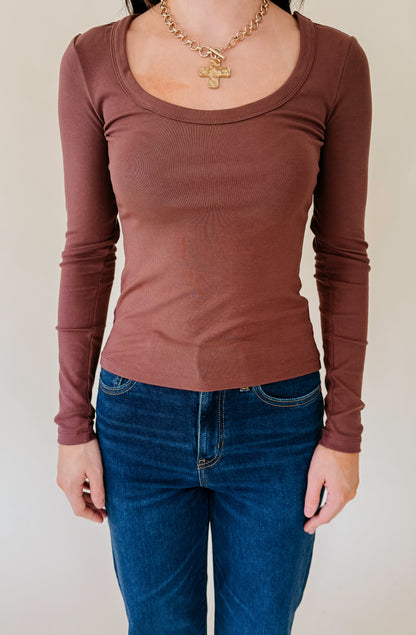 Z SUPPLY SECOND SKIN SCOOP NECK TEE