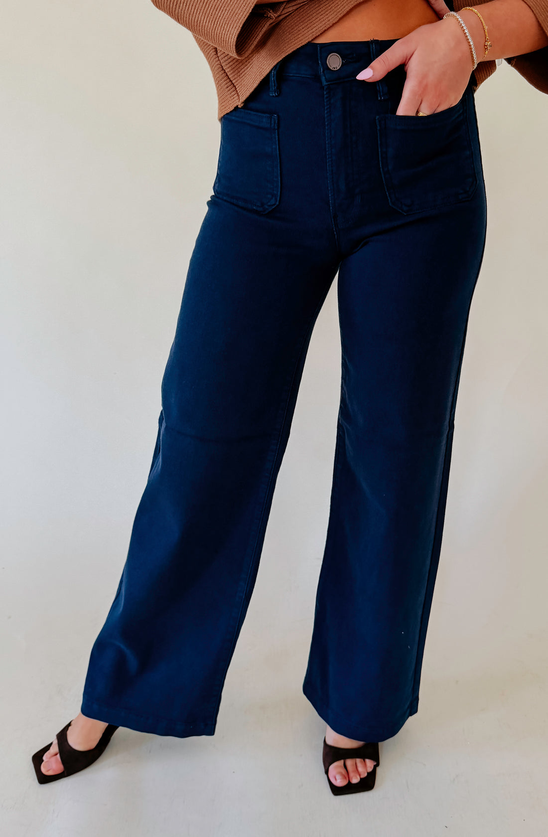 JBD MINI PATCH POCKET WIDE LEG DENIM