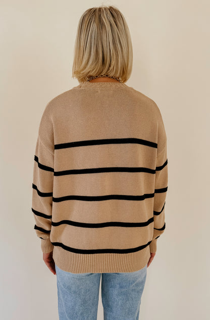 Z SUPPLY BOYFRIEND STRIPED SWEATER