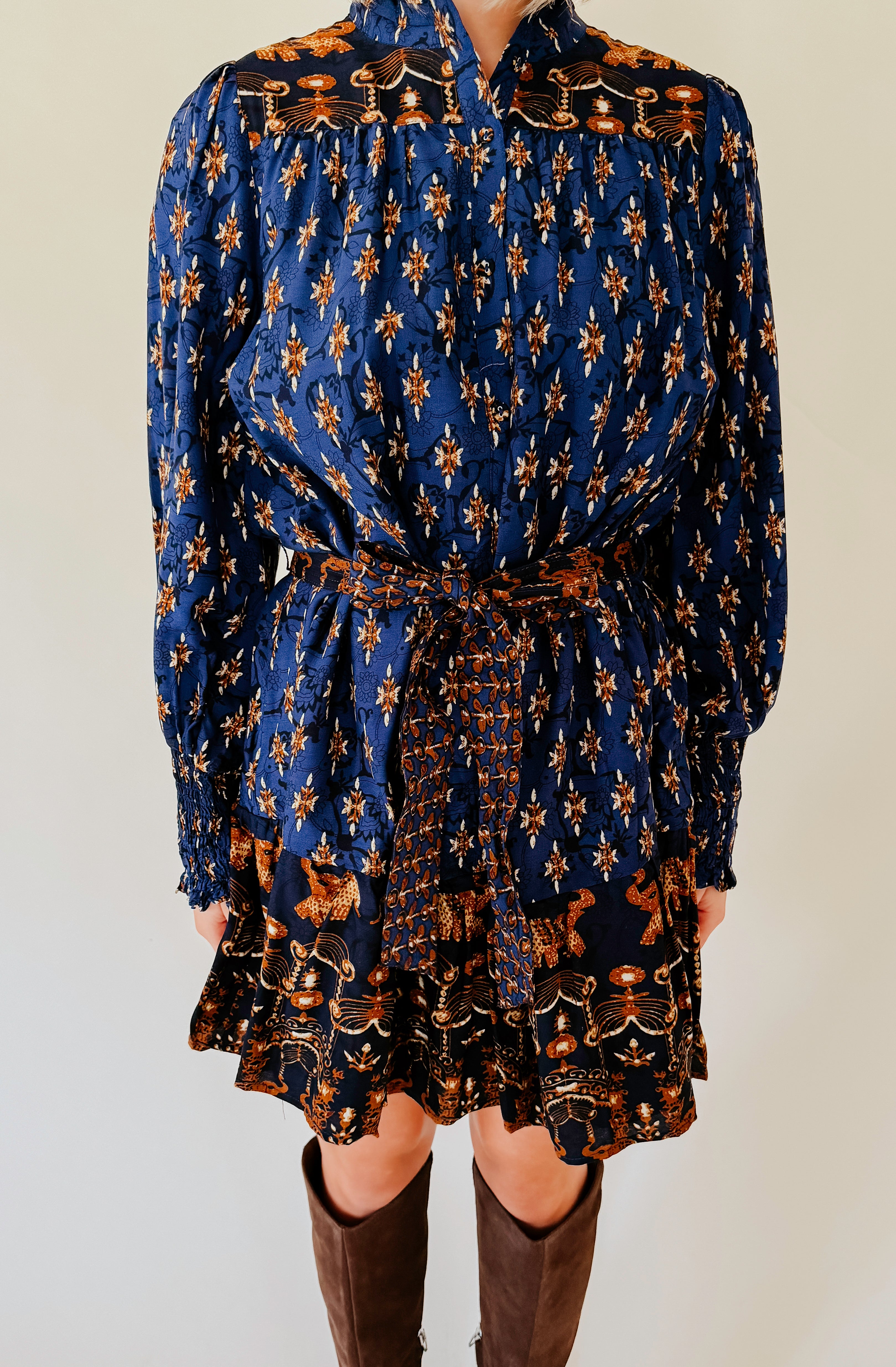 FOR THE LOVE OF FALL PRINTED DRESS
