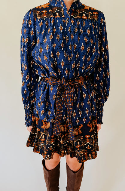 FOR THE LOVE OF FALL PRINTED DRESS