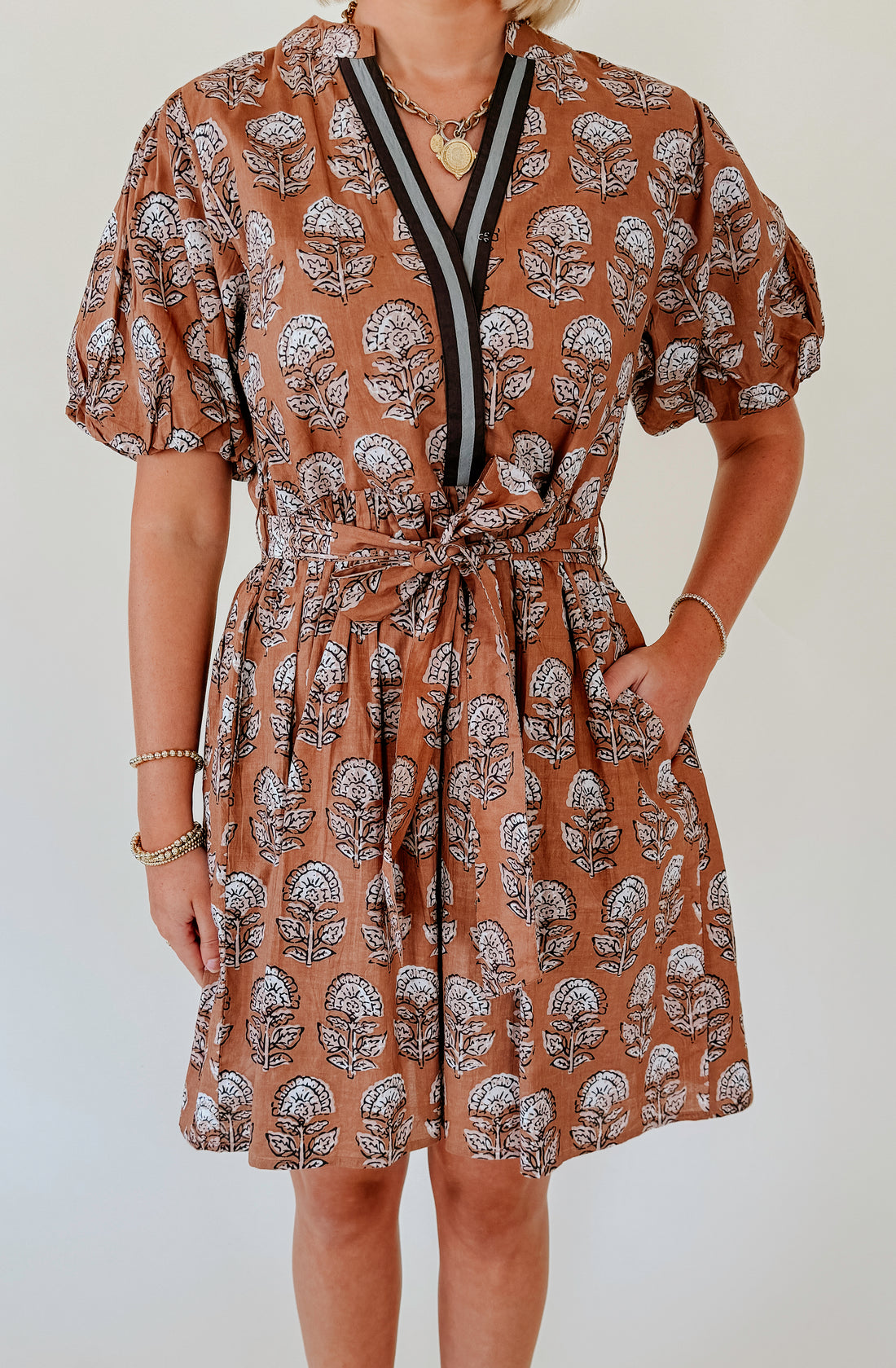 SPICE IT UP FLORAL MINI DRESS