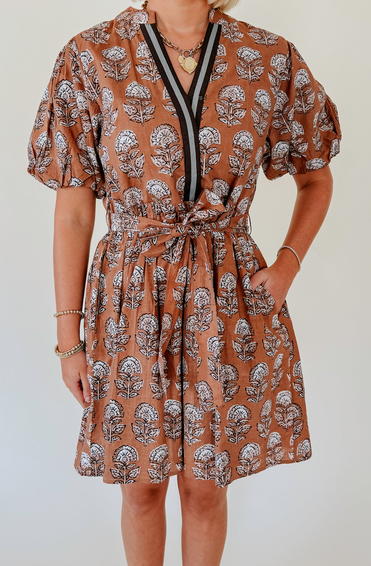 SPICE IT UP FLORAL MINI DRESS