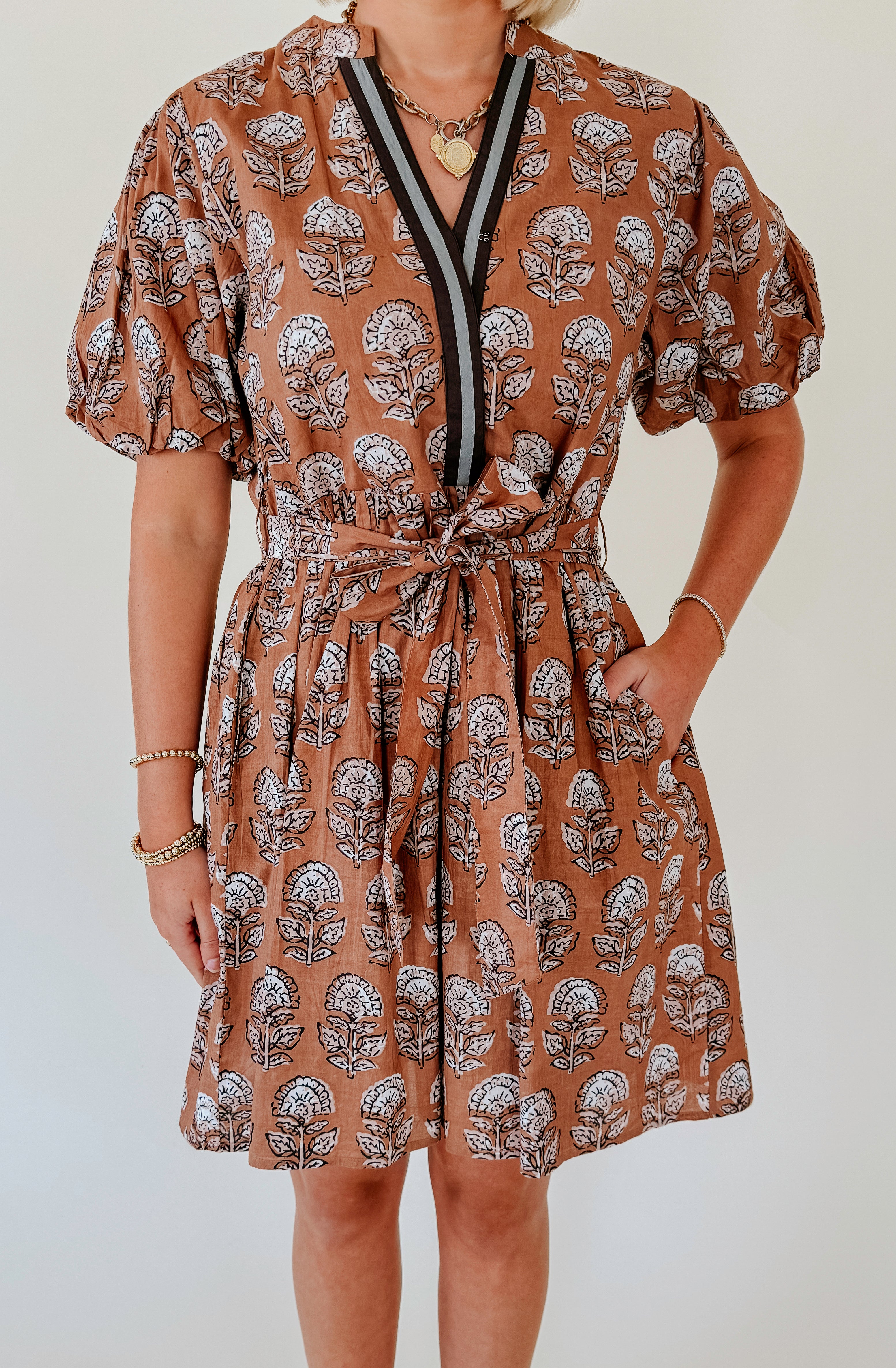 SPICE IT UP FLORAL MINI DRESS