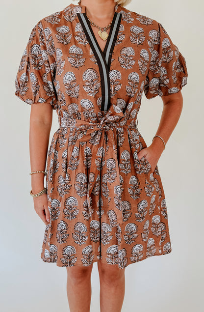 SPICE IT UP FLORAL MINI DRESS