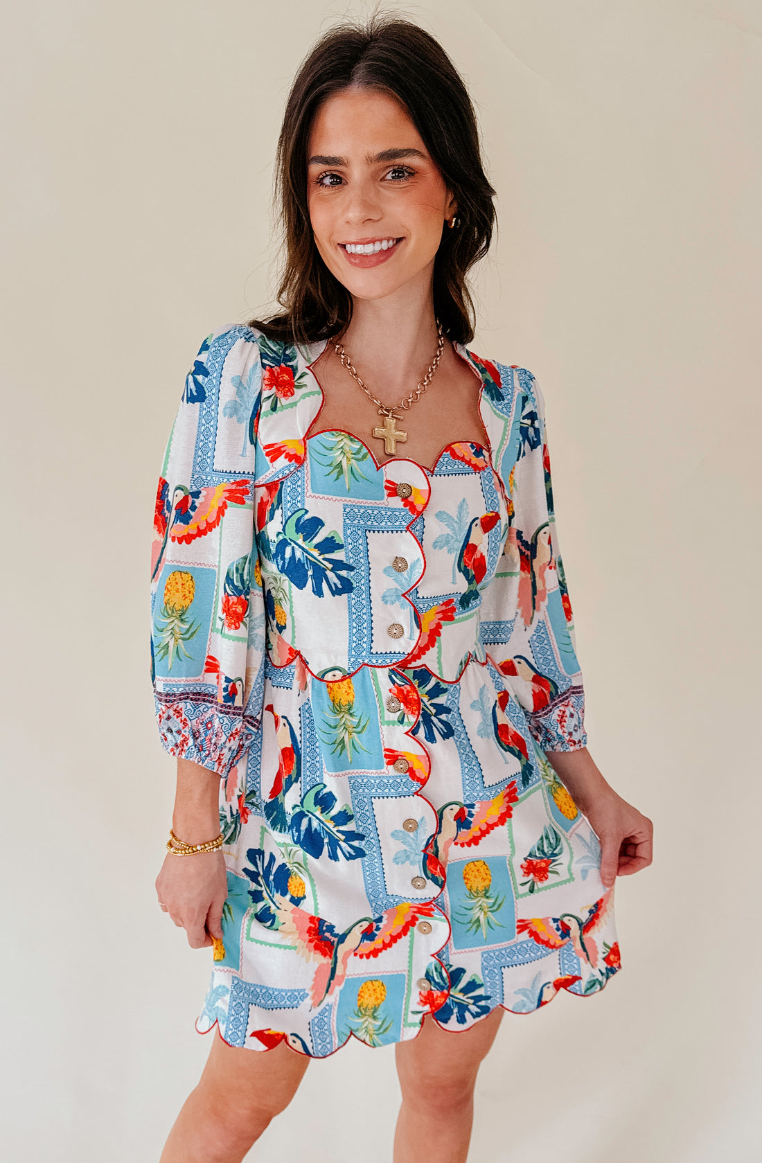 TURKS AND CAICOS PRINTED DRESS