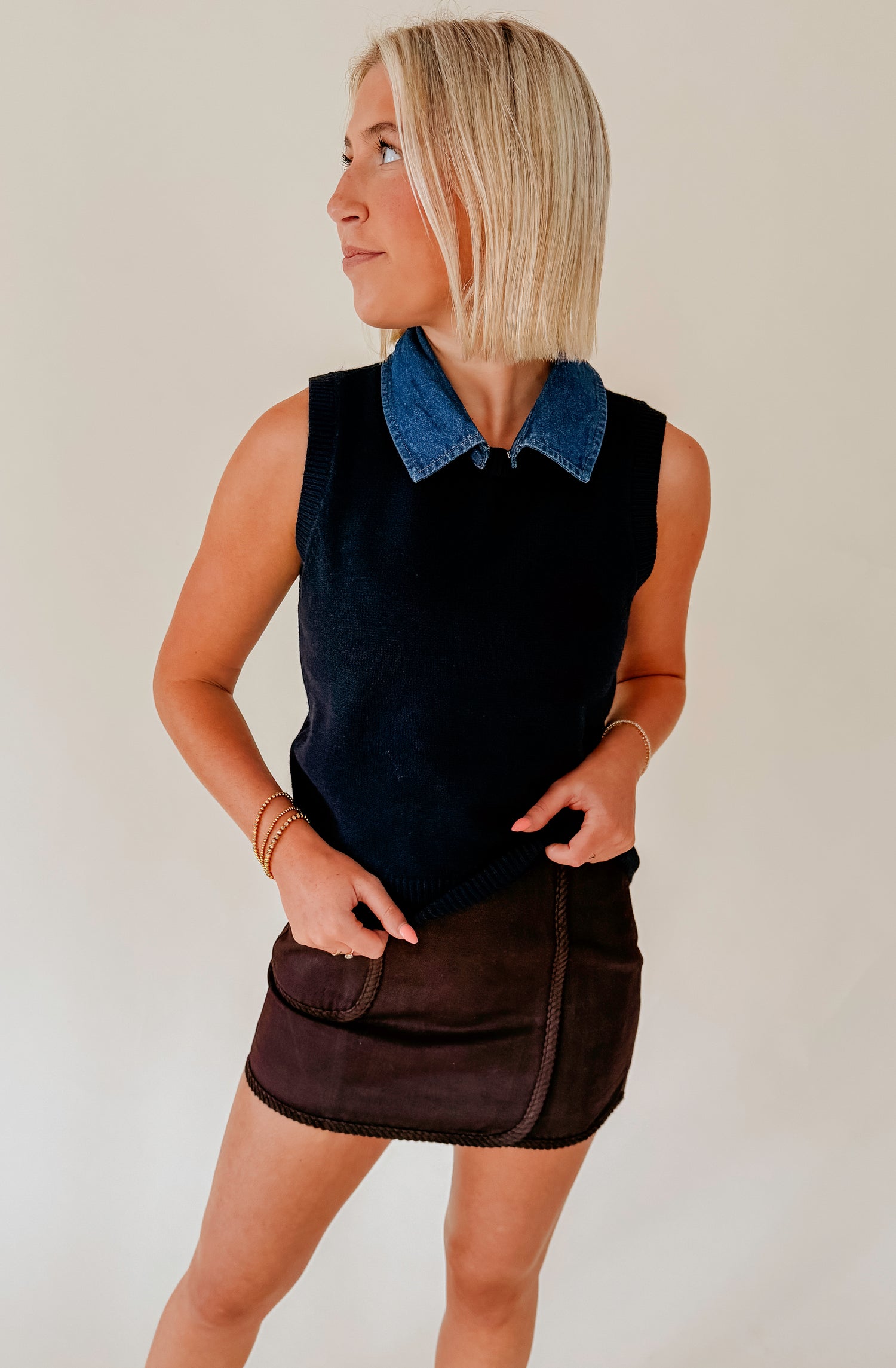 STEVE MADDEN JEANE SWEATER VEST