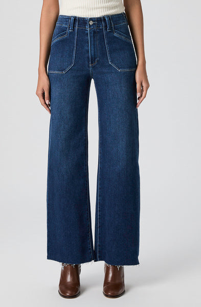 PAIGE ANESSA 31&quot; UTILITY POCKET DENIM