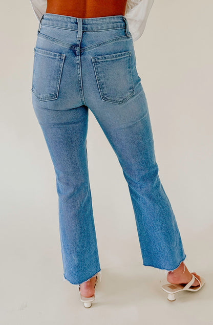 JUST BLACK VINTAGE CROPPED FLARE