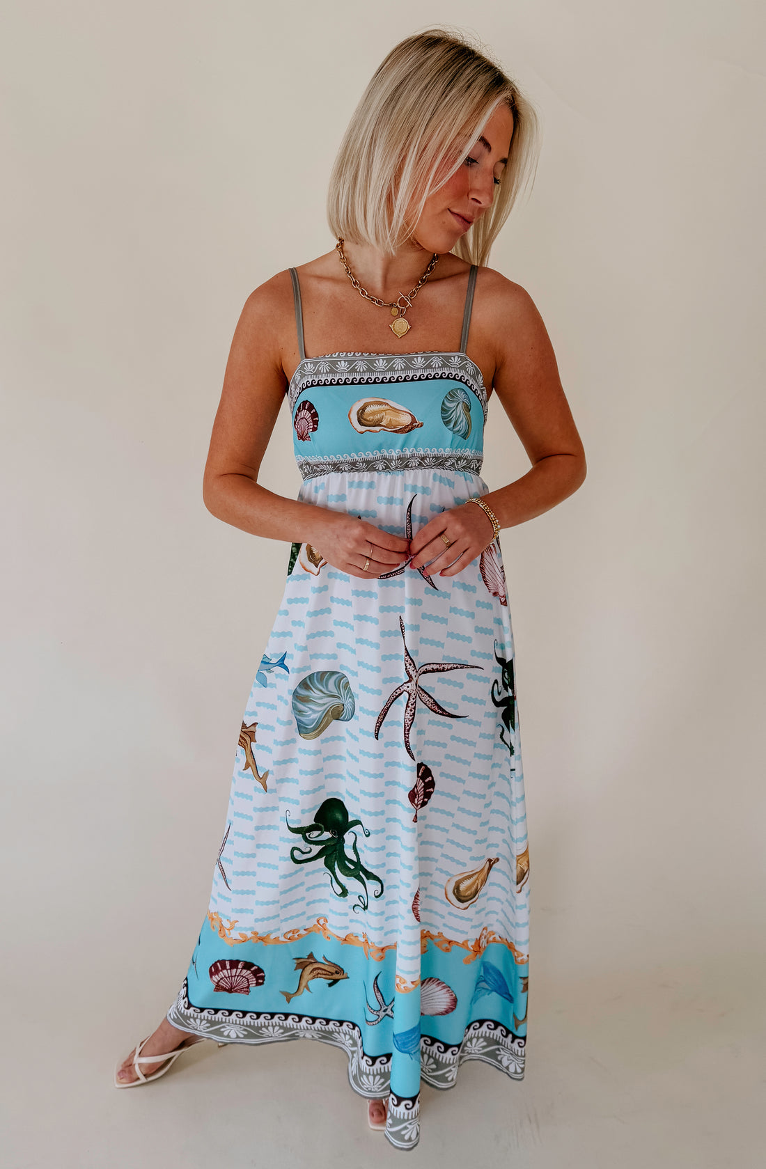 SUN RAYS PRINTED MAXI