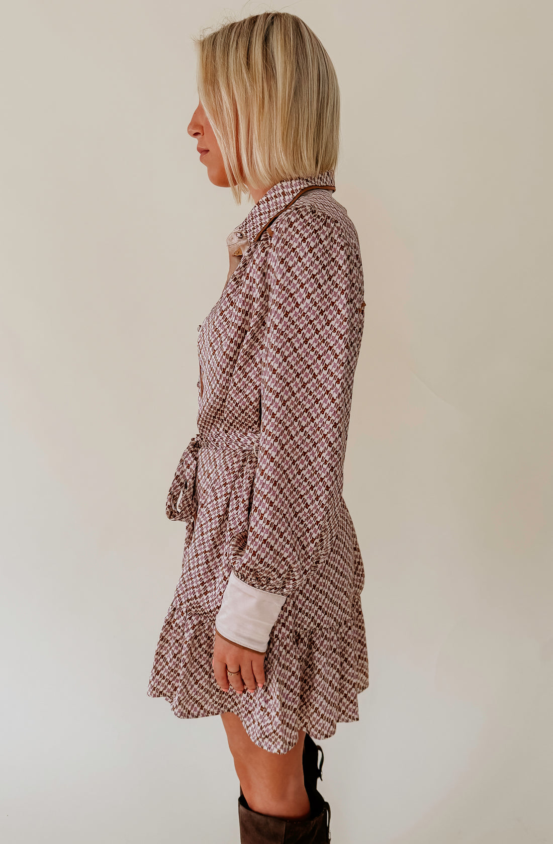 YOU GET IT BUTTONED DRESS