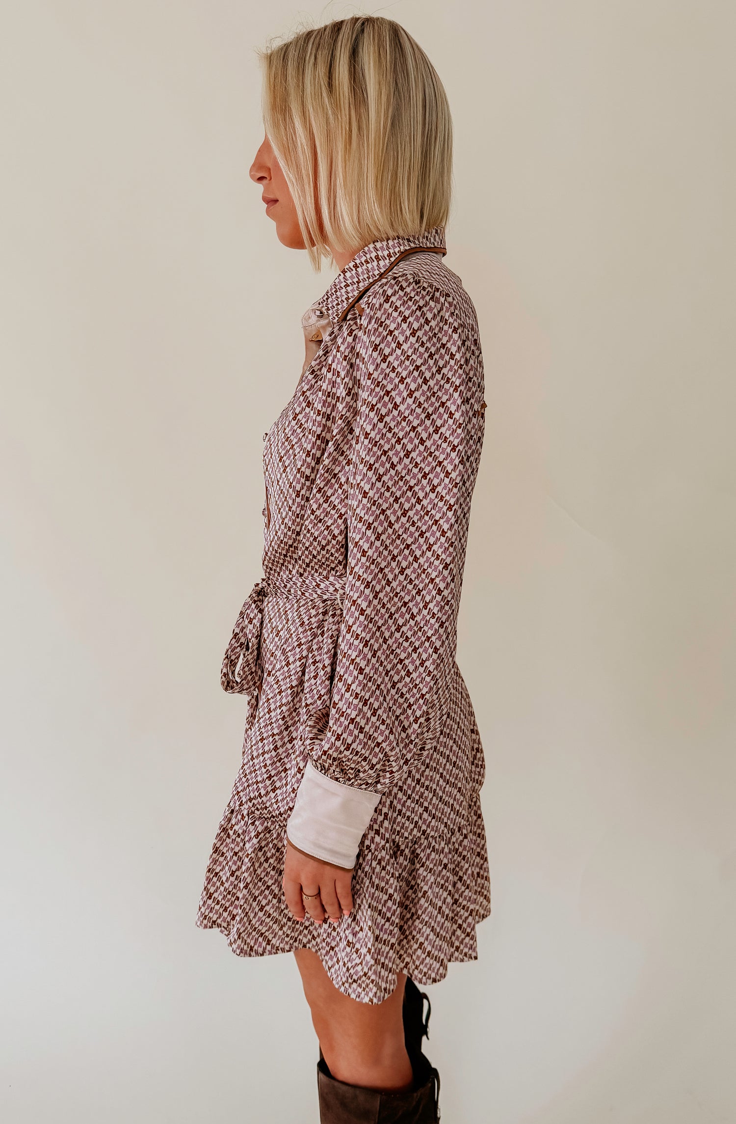 YOU GET IT BUTTONED DRESS
