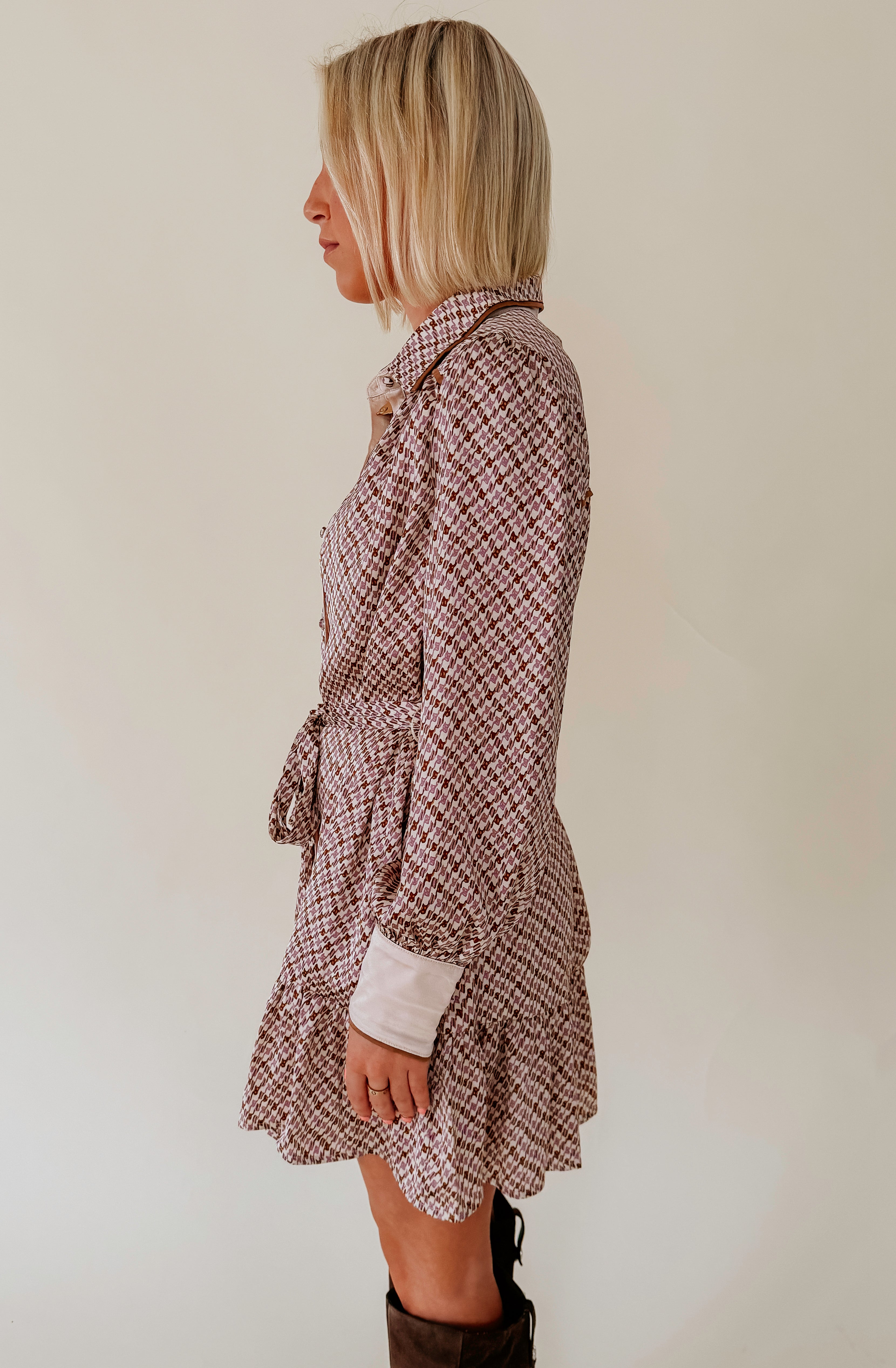 YOU GET IT BUTTONED DRESS