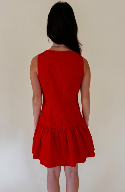 ON THE HILL DROP WAIST DRESS