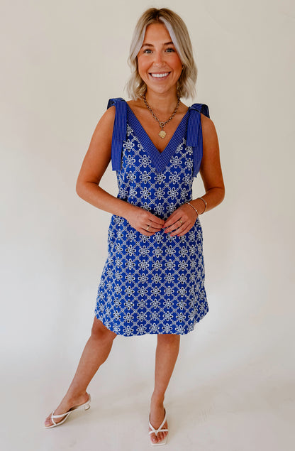 BLUE YOU AWAY SHIFT DRESS
