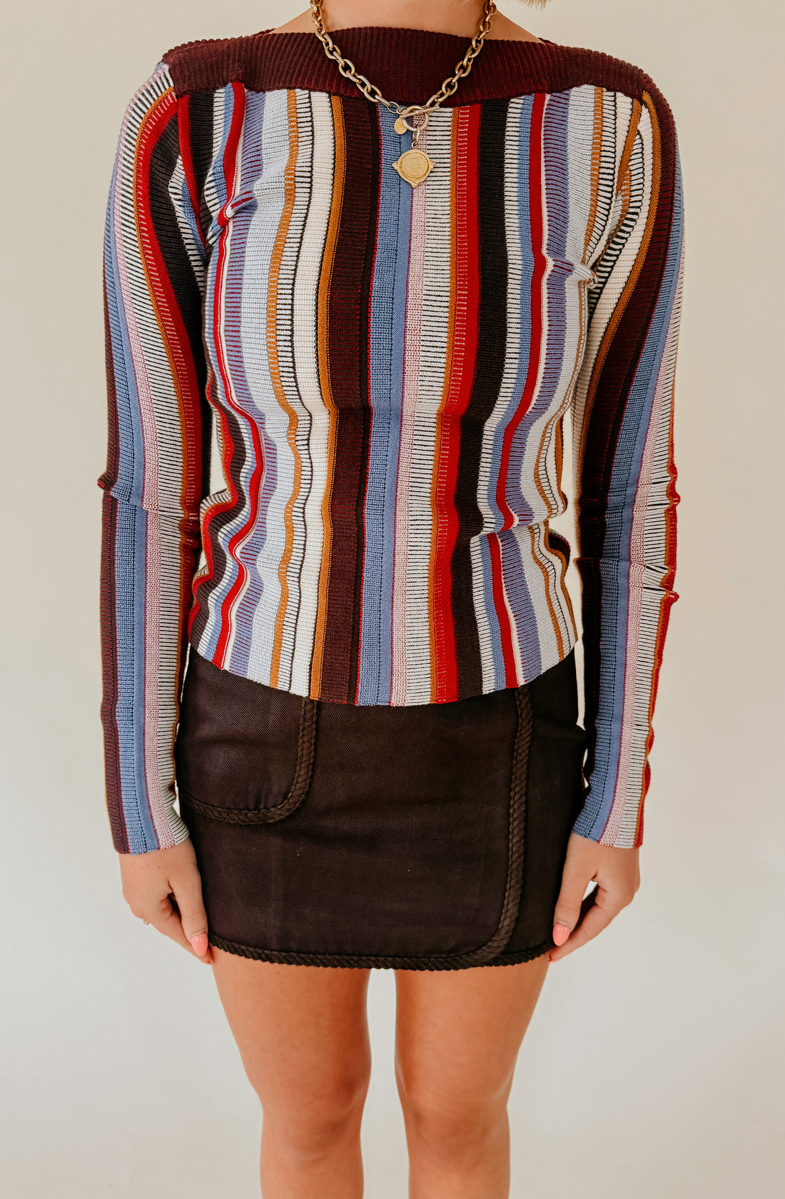 STEVE MADDEN SERRA SWEATER IN MULTI