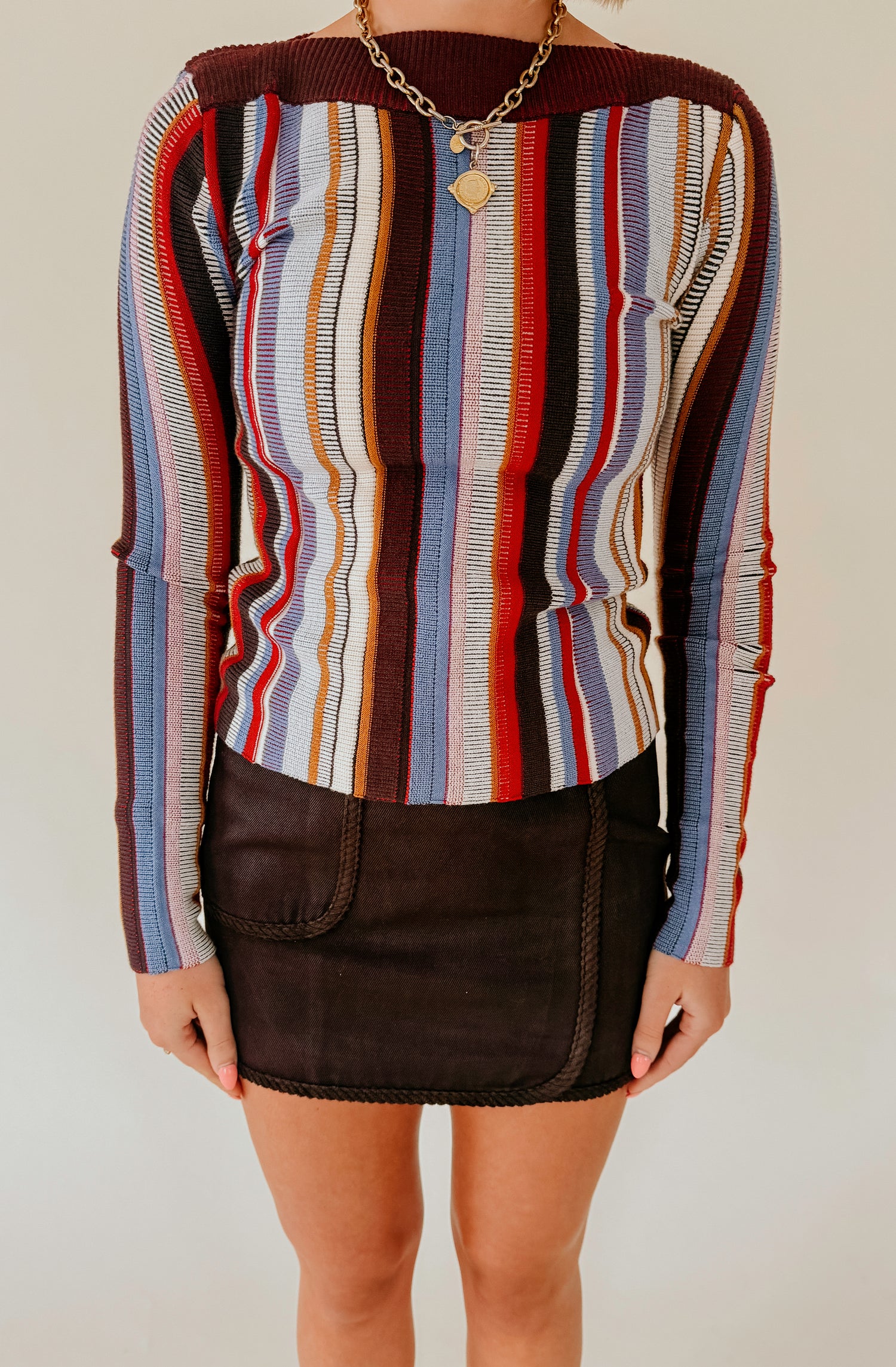 STEVE MADDEN SERRA SWEATER IN MULTI
