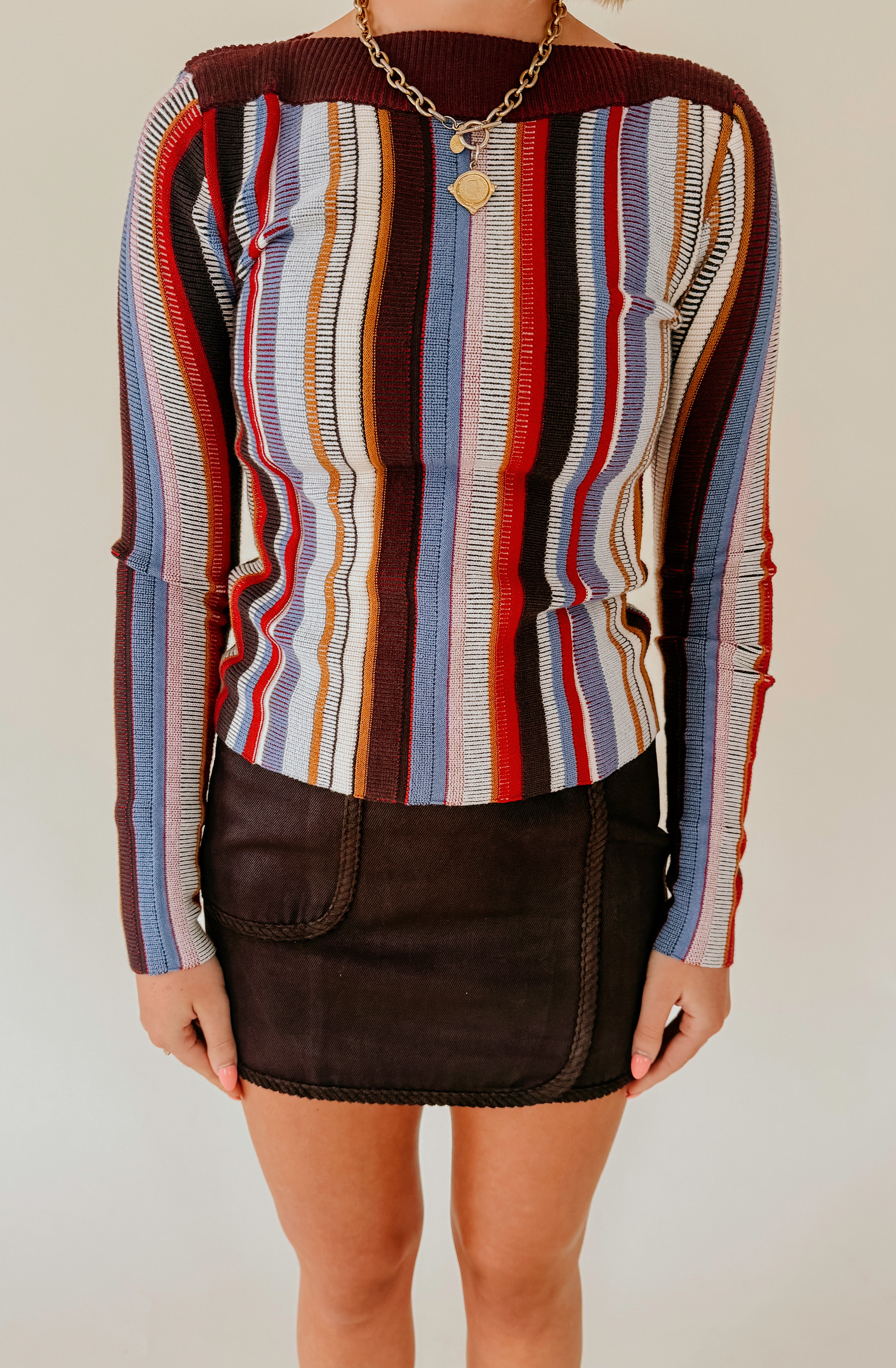 STEVE MADDEN SERRA SWEATER IN MULTI