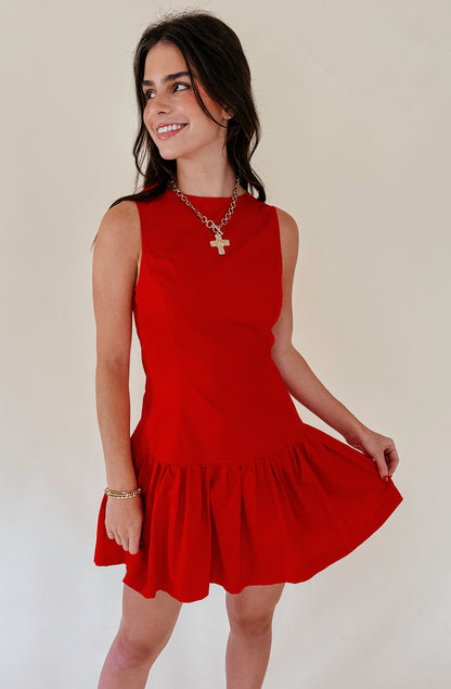 ON THE HILL DROP WAIST DRESS