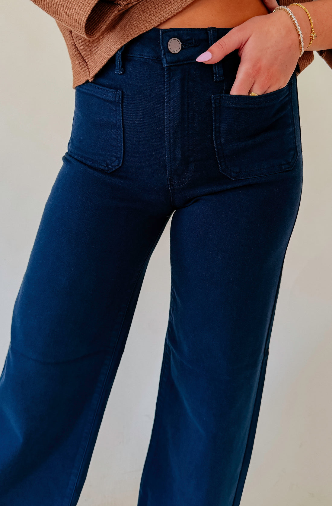 JBD MINI PATCH POCKET WIDE LEG DENIM