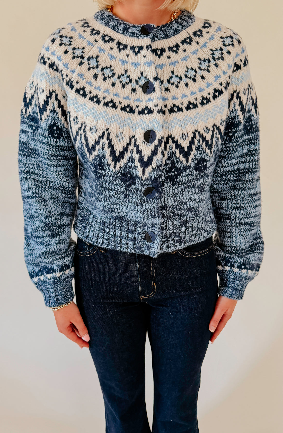 Z SUPPLY NORTH SEA FAIRISLE CARDIGAN