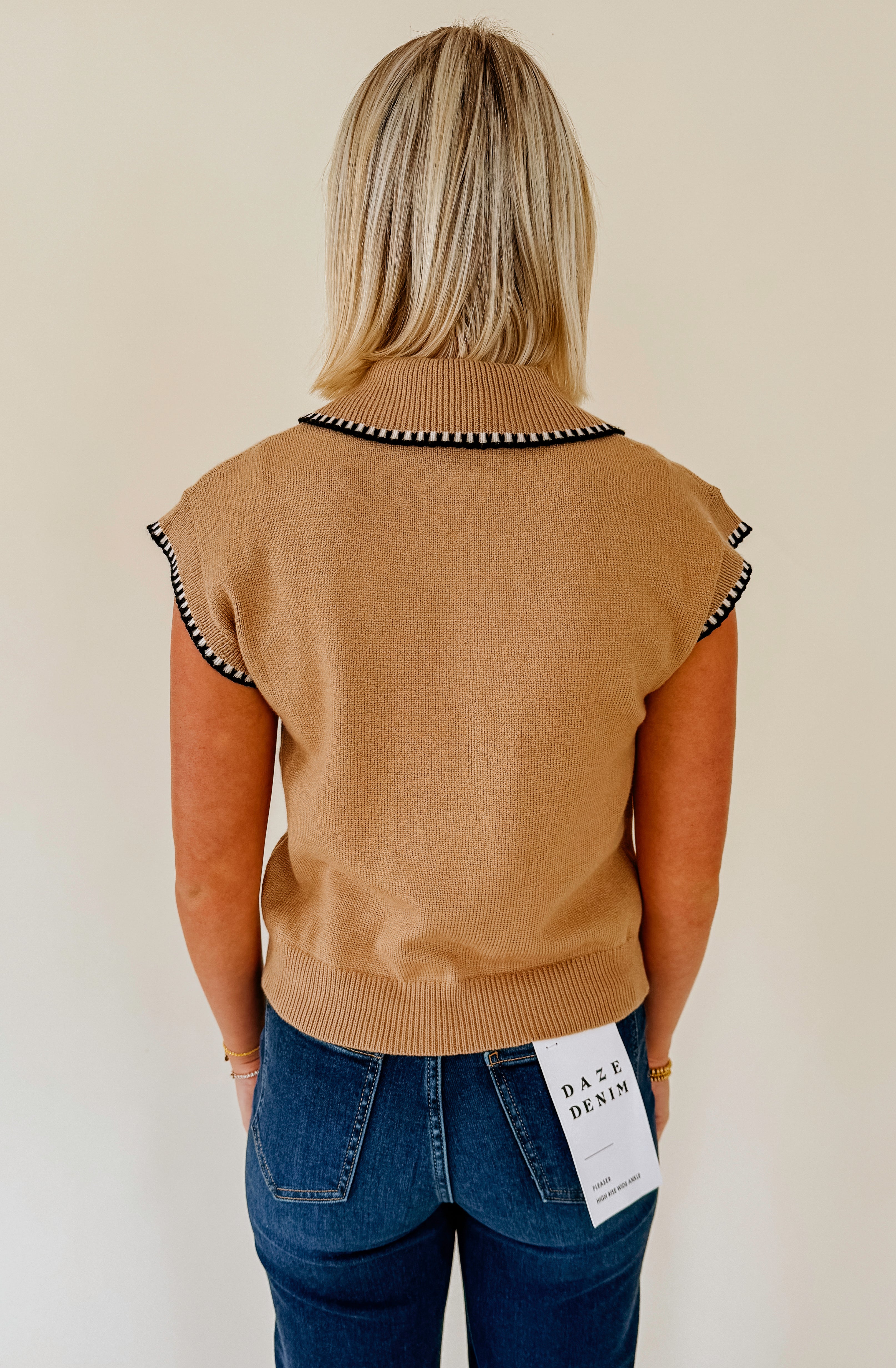THE CORI SLEEVELESS SWEATER