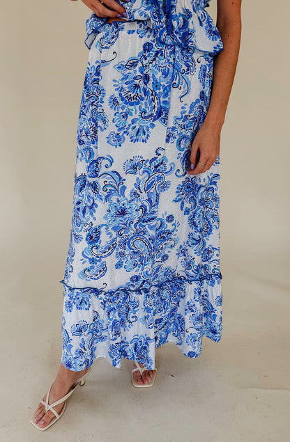 MEET ME IN GREECE MAXI SKIRT