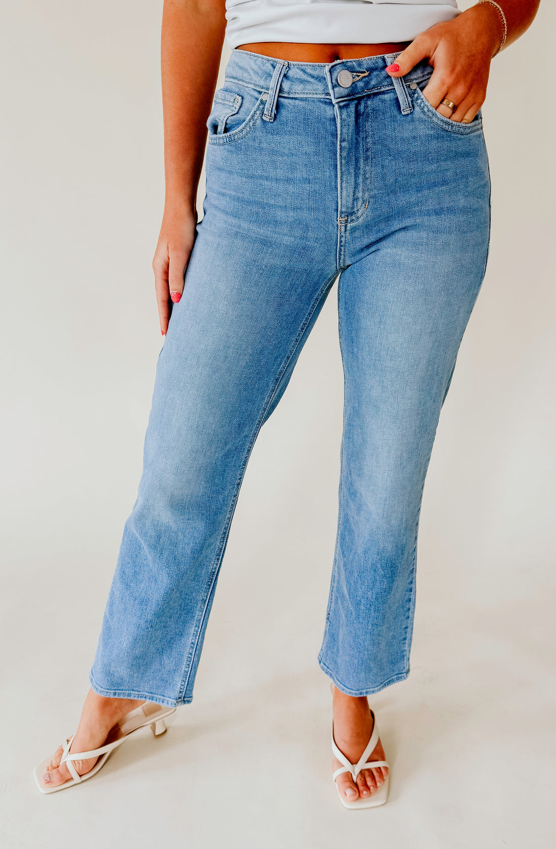 JUST BLACK STRETCHY STRAIGHT DENIM