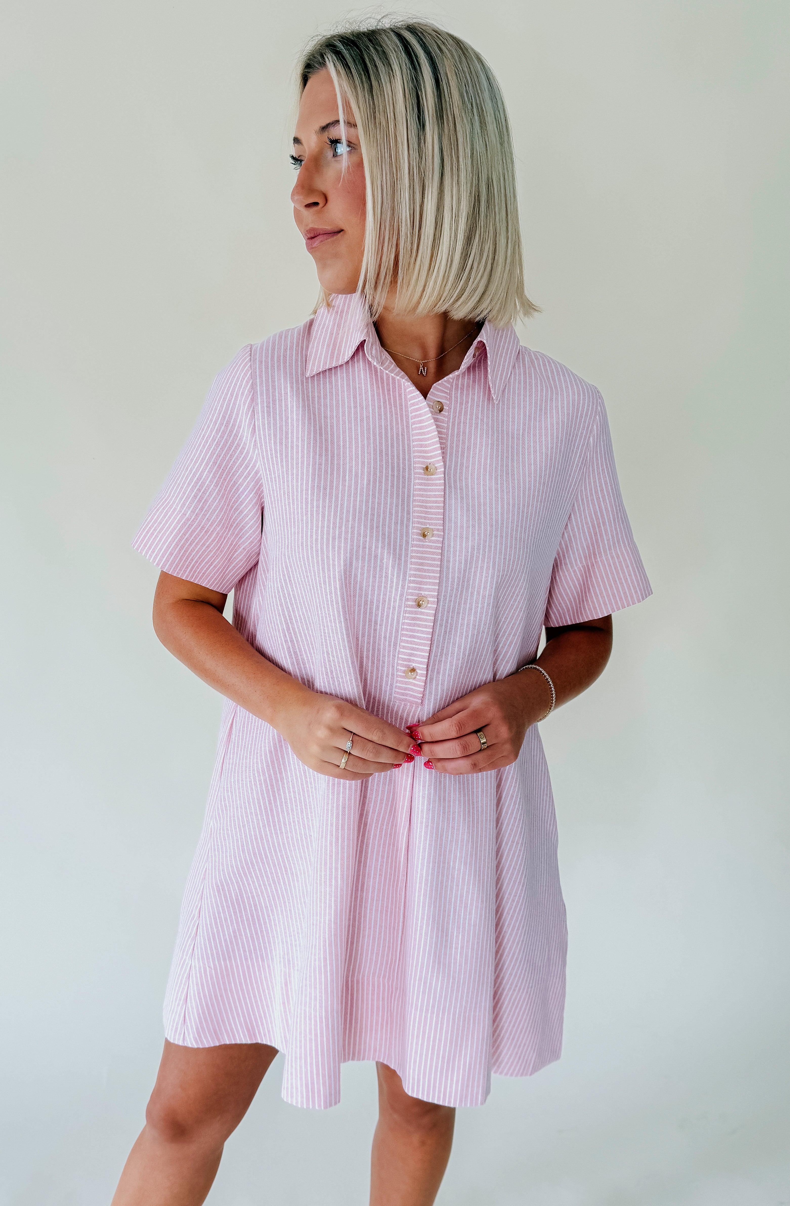 MALIBU STRIPED SHIFT DRESS