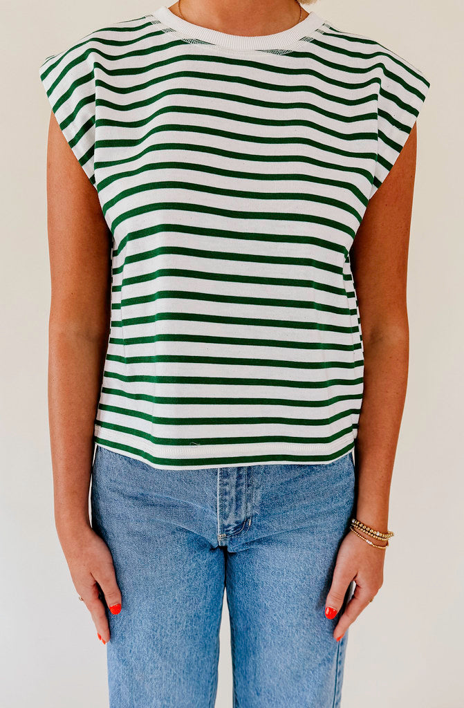 LUCKY ME STRIPED TEE