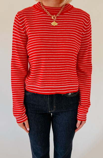 YOU CALLED IT STRIPED SWEATER