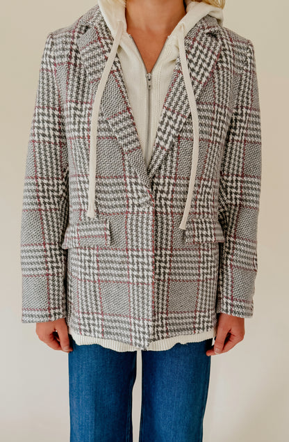 DOUBLE TROUBLE HOODIE BLAZER