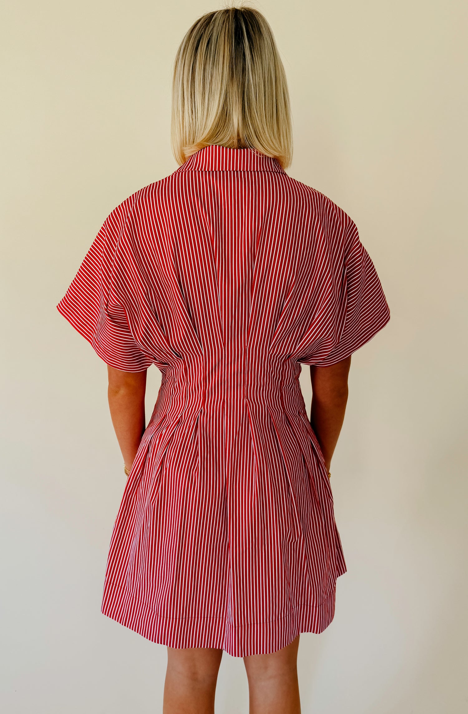GAME TIME DECISION STRIPED DRESS
