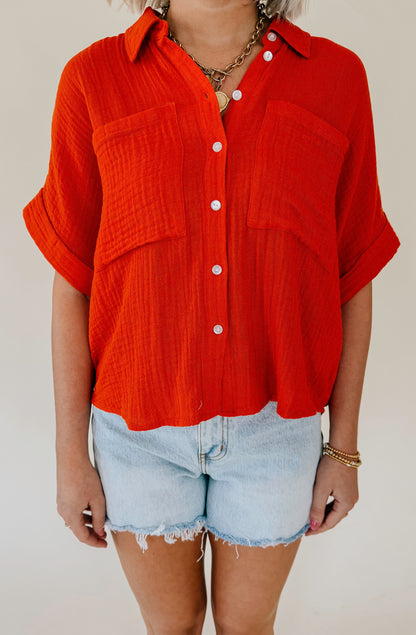DAZE KATE BUTTONED TOP