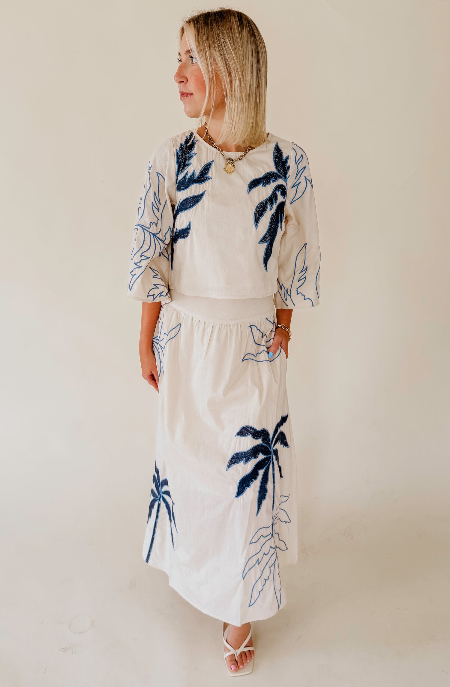 CIEBON NURI EMBROIDERED SKIRT