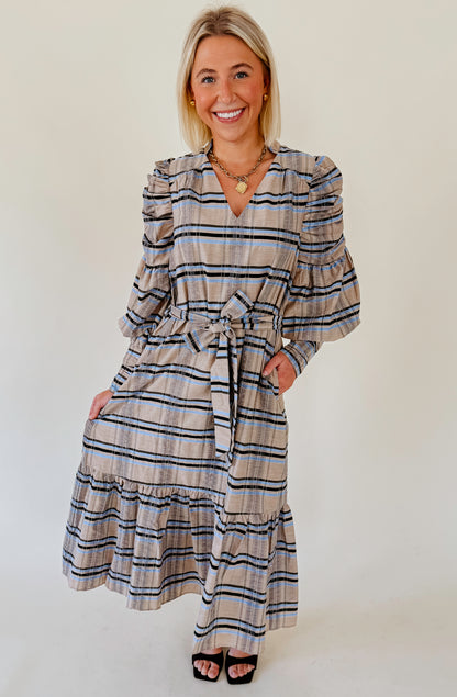 CIEBON MARIYAH PRINTED MAXI DRESS