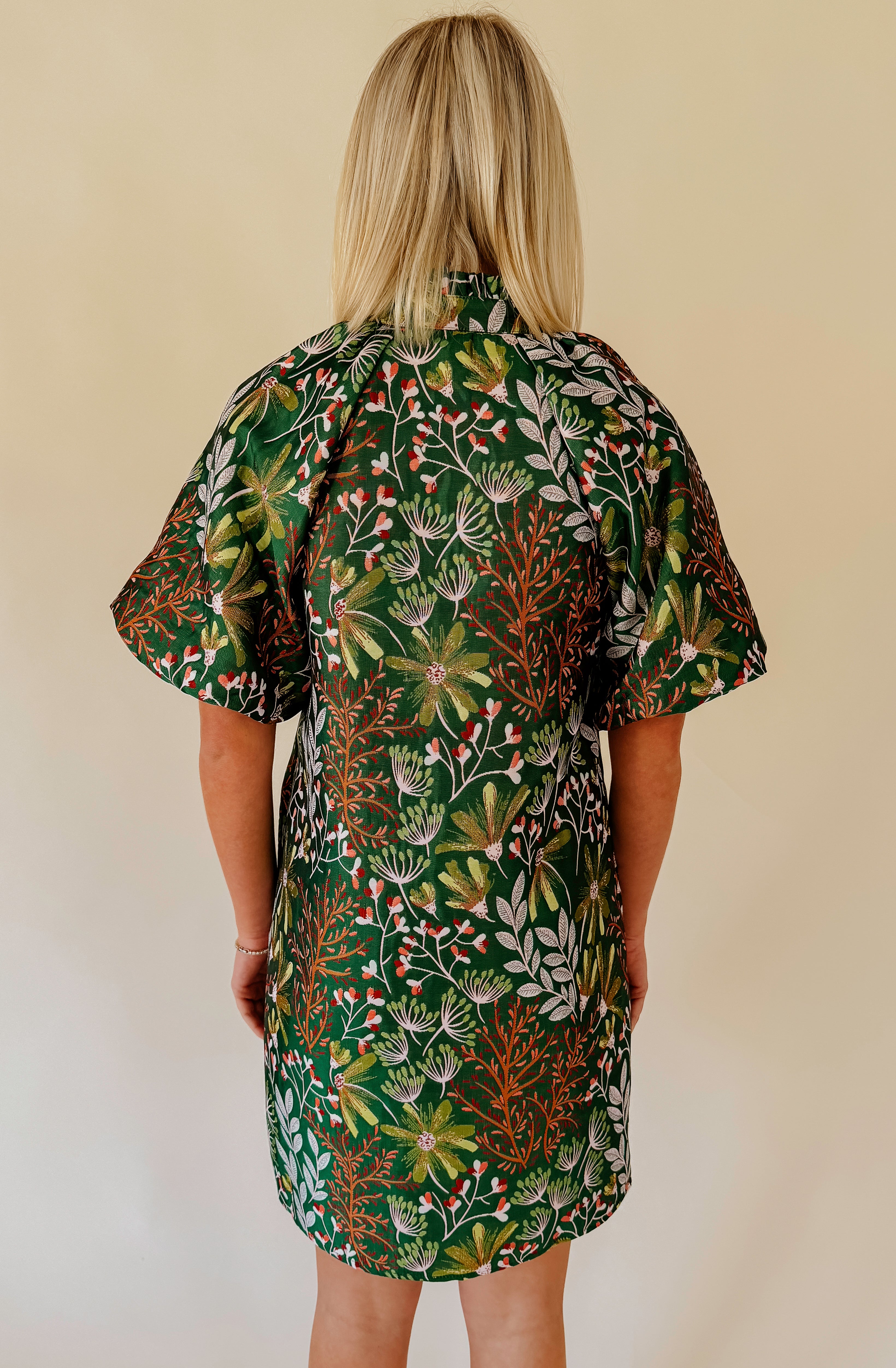 WINTERY MIX JACQUARD DRESS