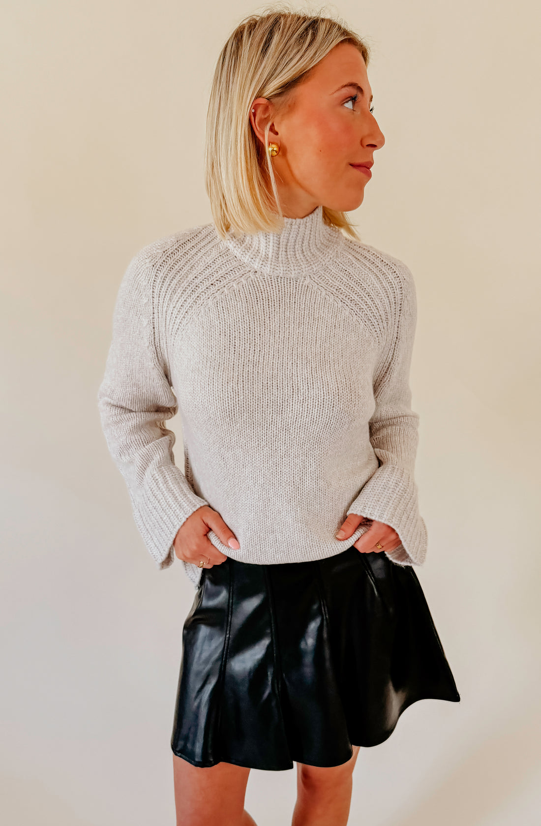 Z SUPPLY EMERGE FUNNEL NECK SWEATER