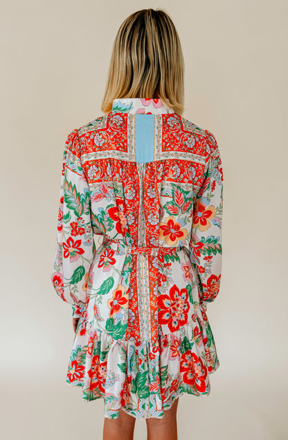HOT OFF THE PRESS BUTTONED DRESS