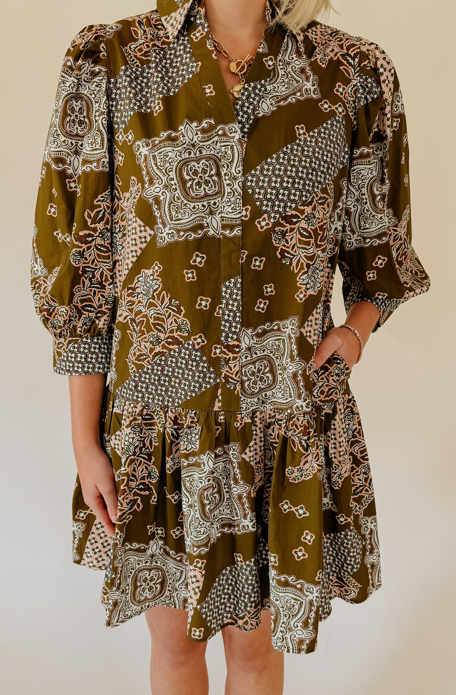 BETTER THIS WAY PRINTED DRESS