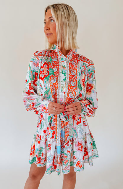 HOT OFF THE PRESS BUTTONED DRESS