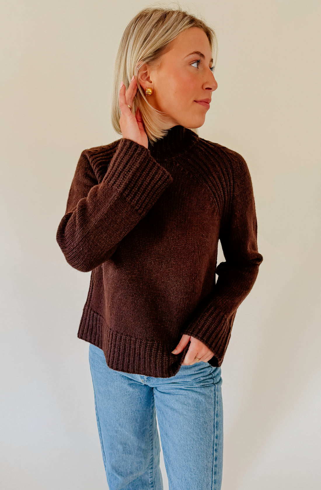 Z SUPPLY EMERGE FUNNEL NECK SWEATER