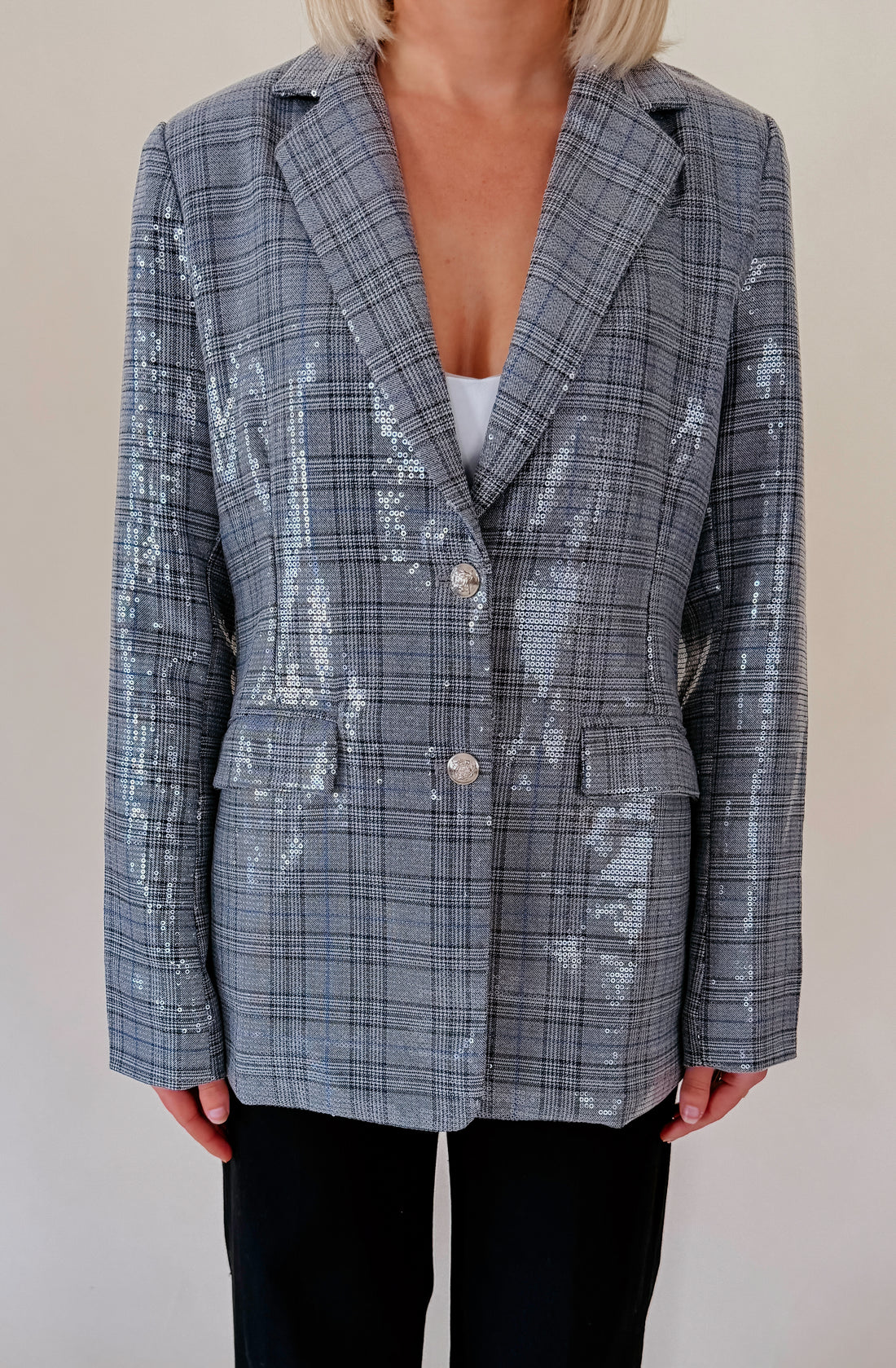 OUT AND ABOUT EMBELLISHED BLAZER