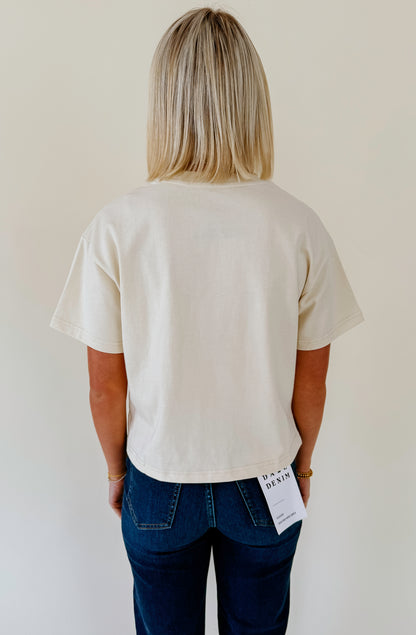 ARKANSAS LASSO CROPPED HEAVYWEIGHT TEE