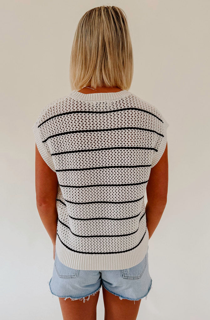 Z SUPPLY INES STRIPED SWEATER TANK
