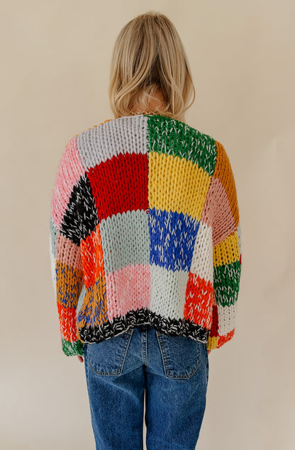 BLOCK PARTY SWEATER CARDIGAN