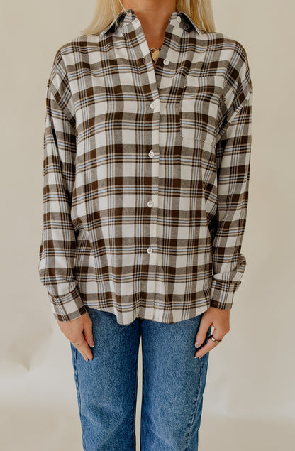 Z SUPPLY RIVER PLAID BUTTON UP