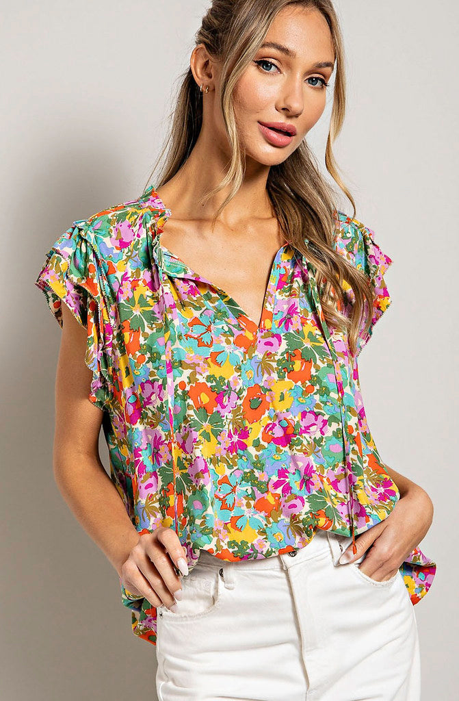 THE TAY FLORAL BLOUSE